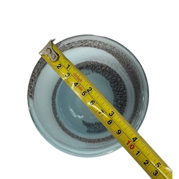 Handcrafted Blue & Copper Brown Art Glass Votive Candle Set: 10" and 4" Tall - Picture 8 of 16